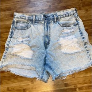 High waist A&E mom short